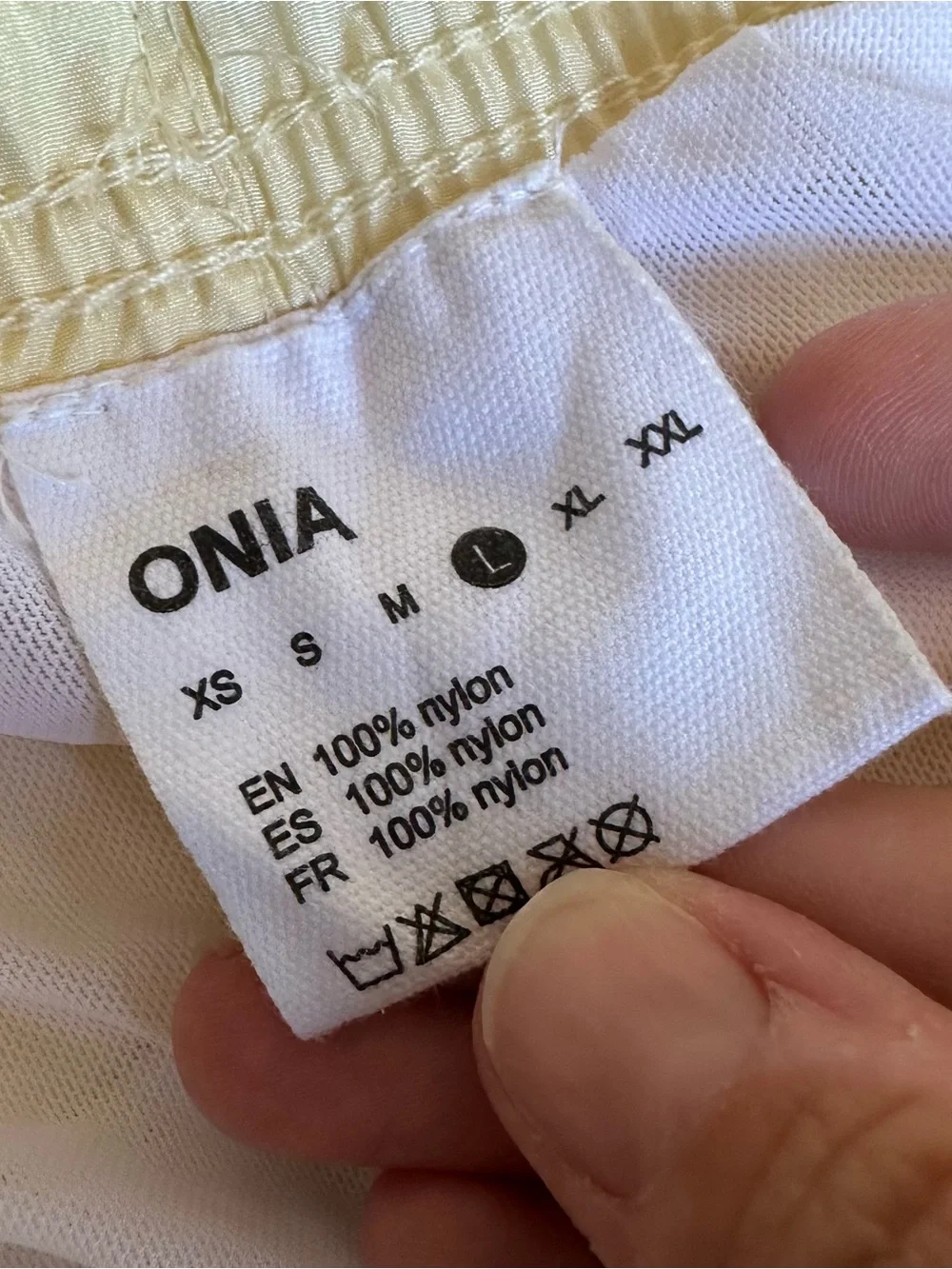 Onia Light Yellow Crinkle 5